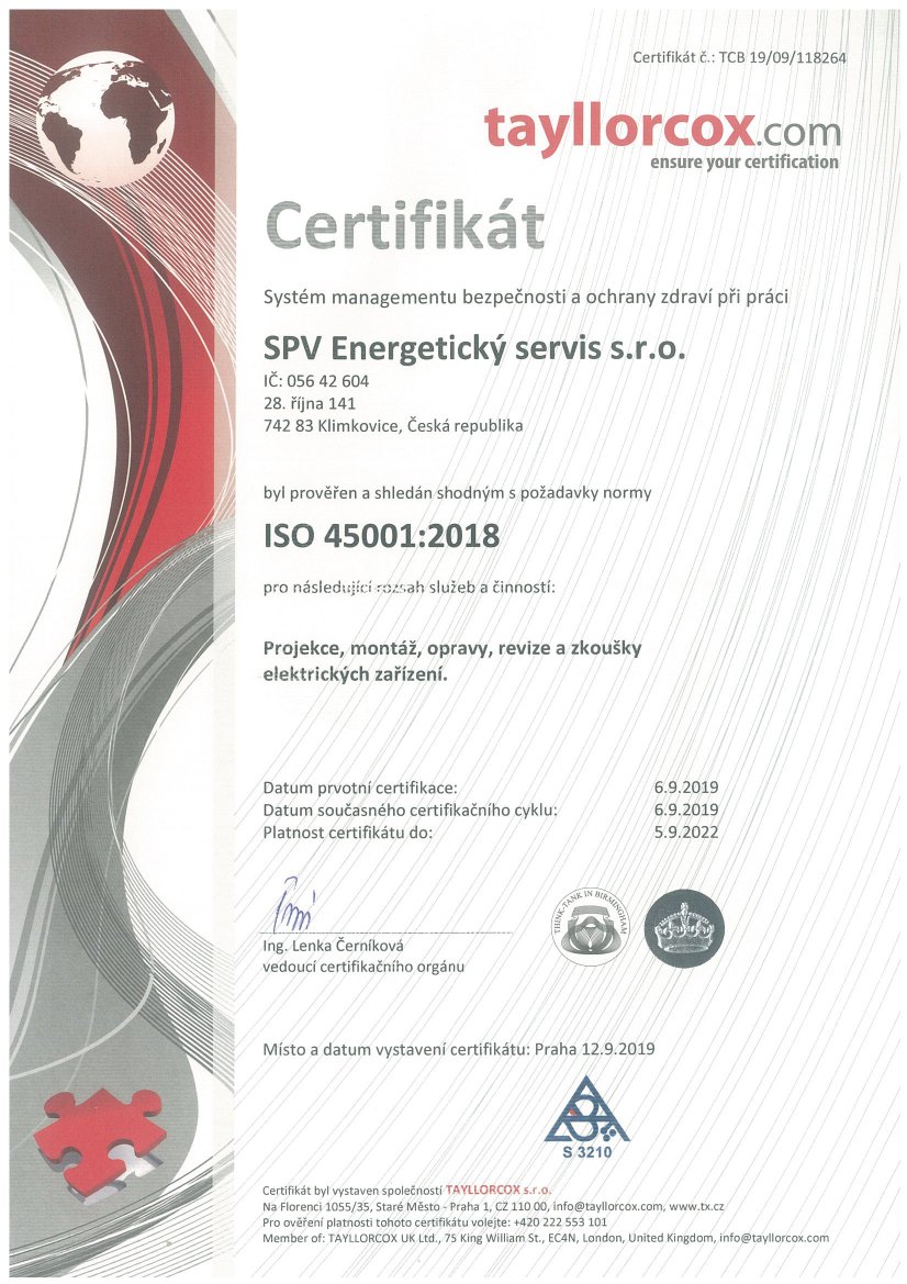 ISO 45001 CZ